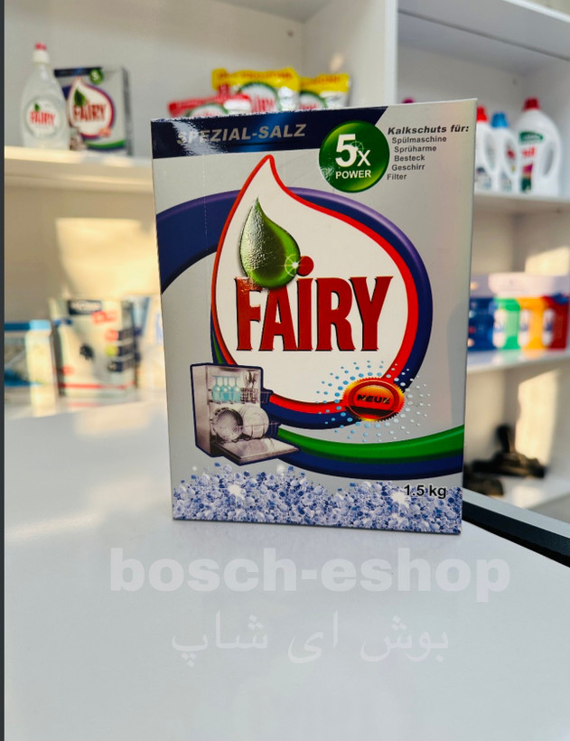 نمک ظرفشویی ۱.۵کیلویی فیریfairy اورجینال ساخت بلژیک کپی